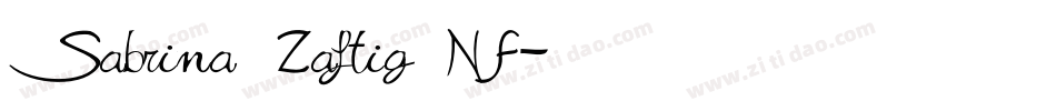 Sabrina Zaftig NF字体转换